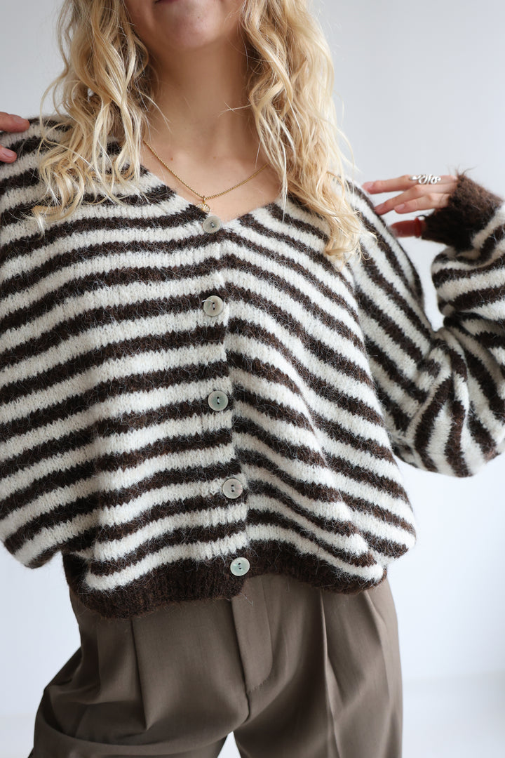 Gestreifter Cardigan Cosima