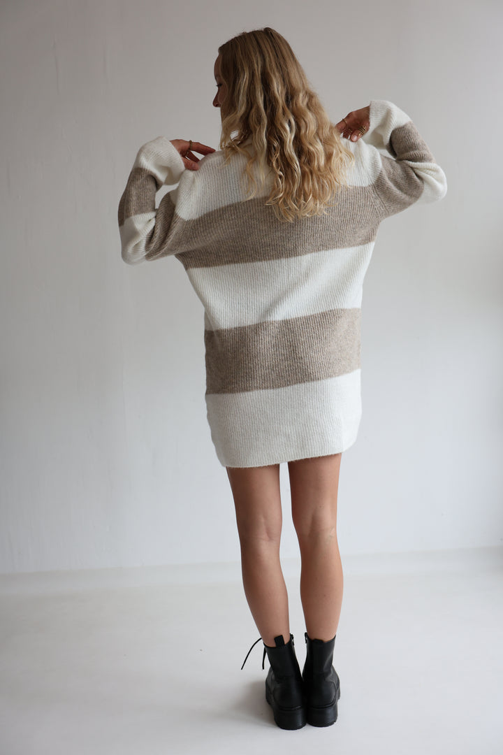 Soft Stripe Knit Dress