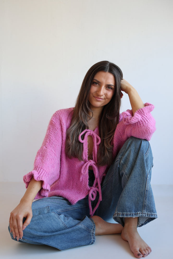 Cardigan mit Schleifen Lilly (3/4-Arm)