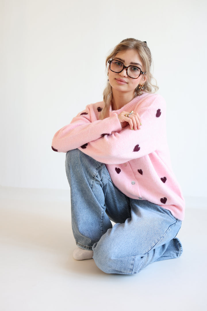 Rose Heart Knit