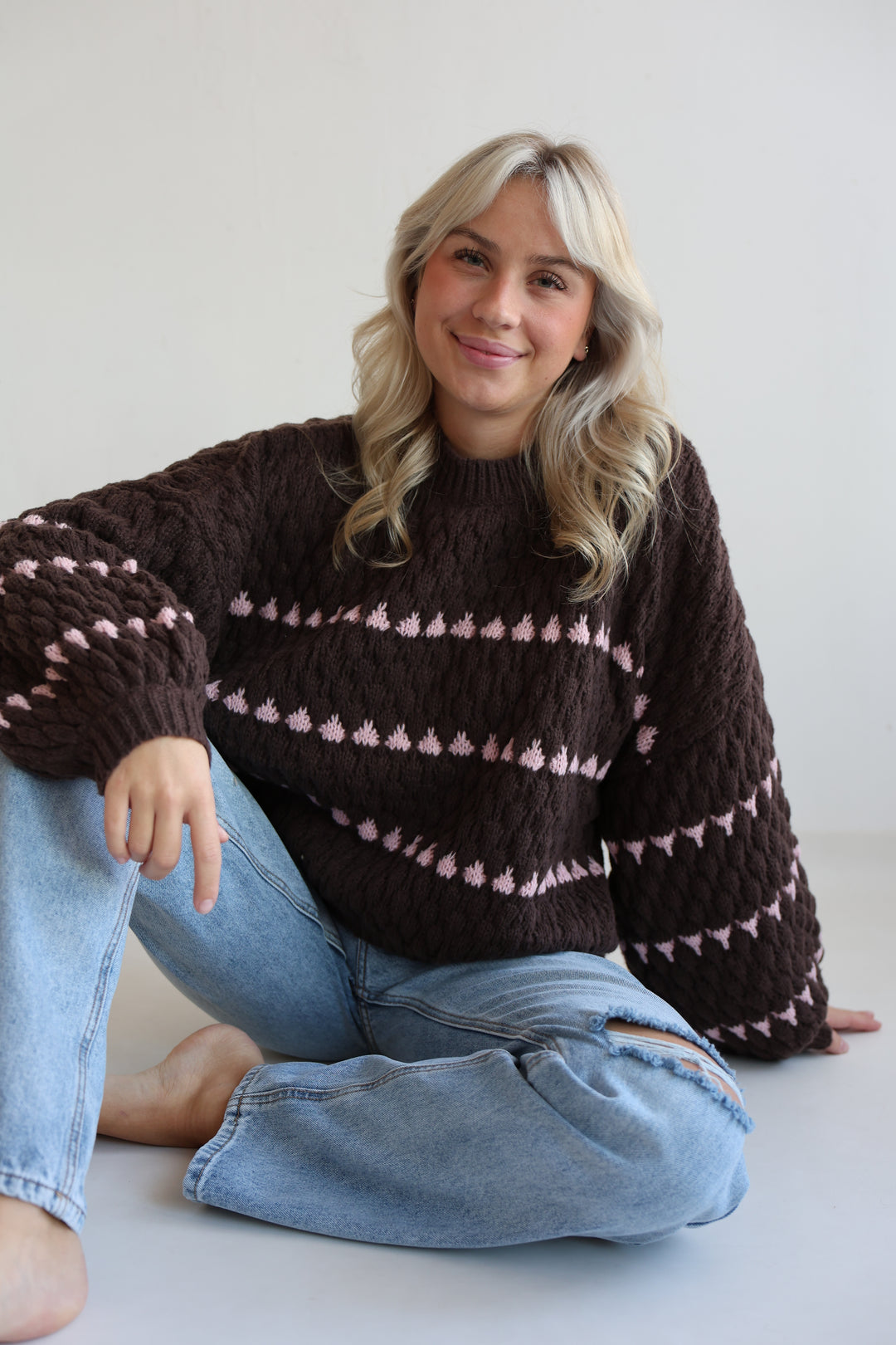 Bubble Knit Pullover