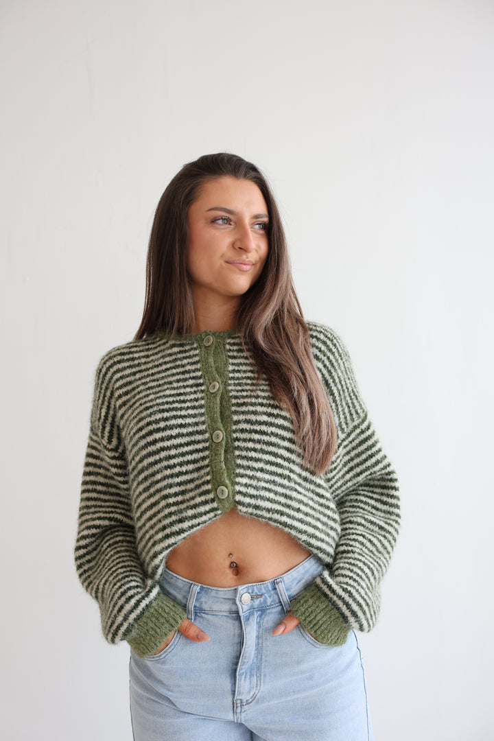 Gestreifter Cardigan Moodline Knit