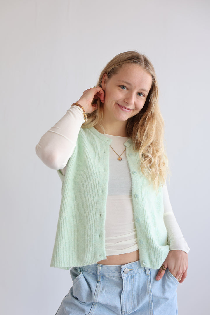 Einfarbige Weste Jolina