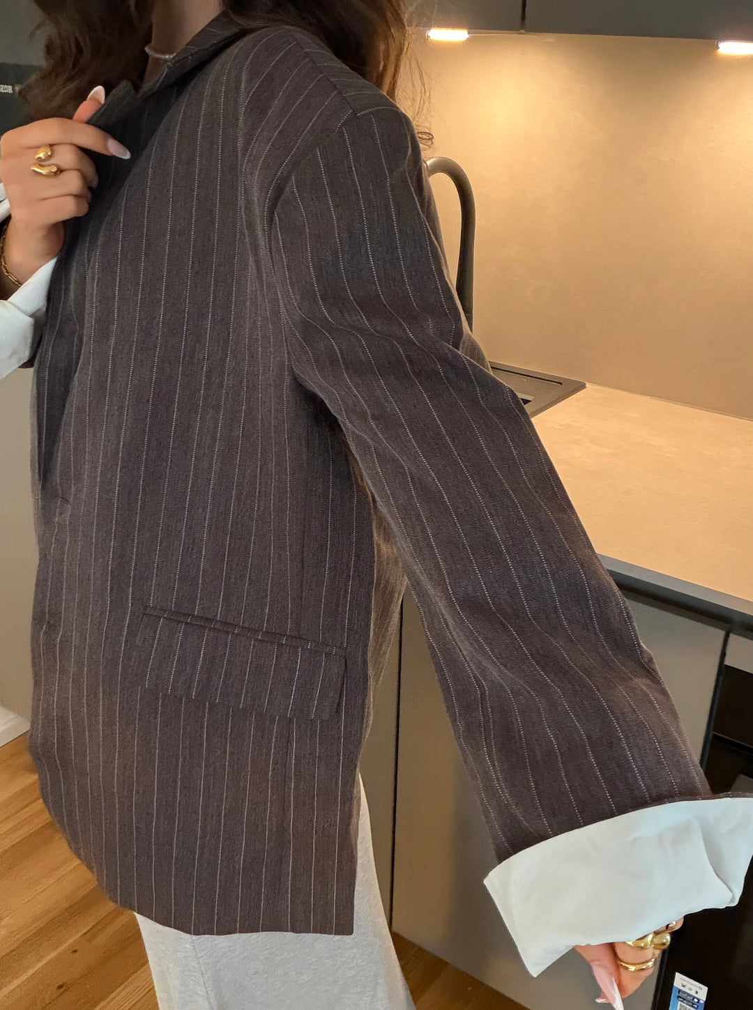 Manhattan Pinstripe Blazer