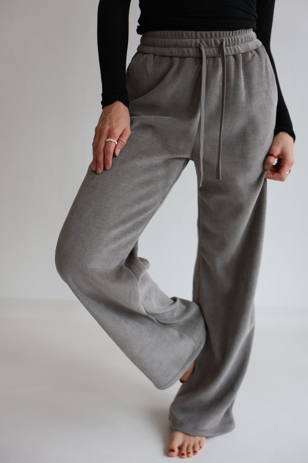 Casual Fit Cordhose