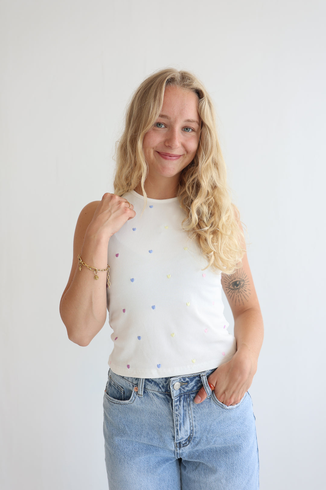 Happy Hearts Colorful Tanktop