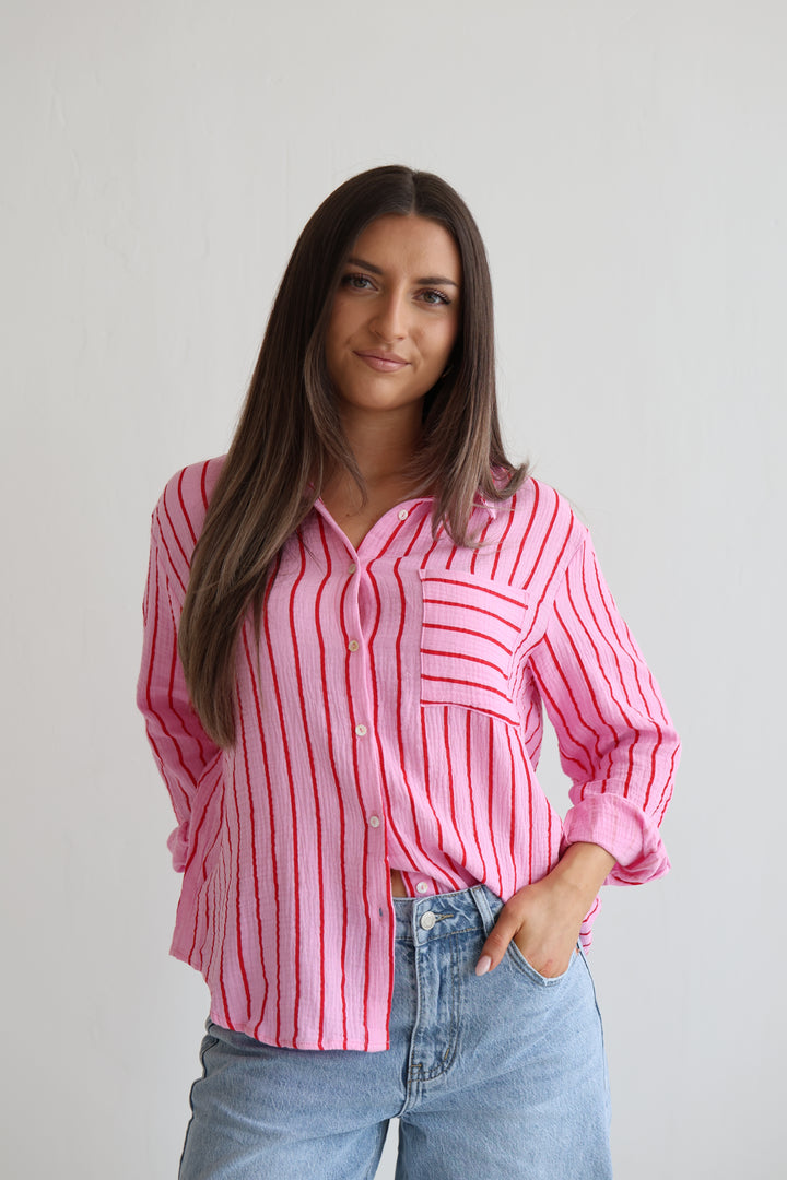 Musselinbluse Bubblegum Dreams