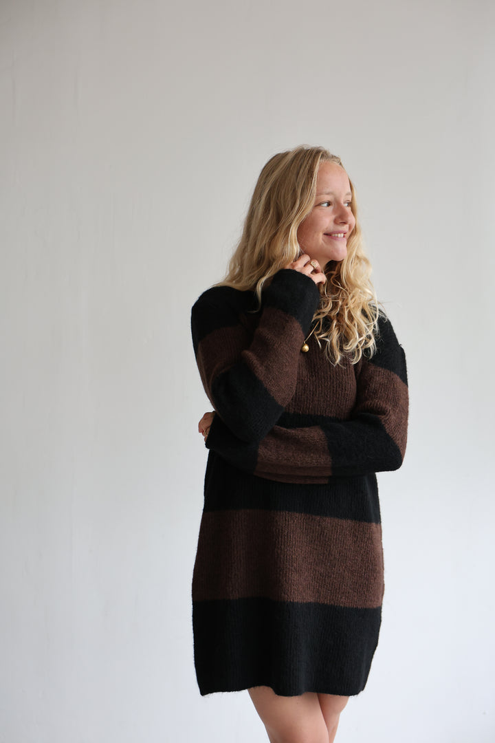 Soft Stripe Knit Dress