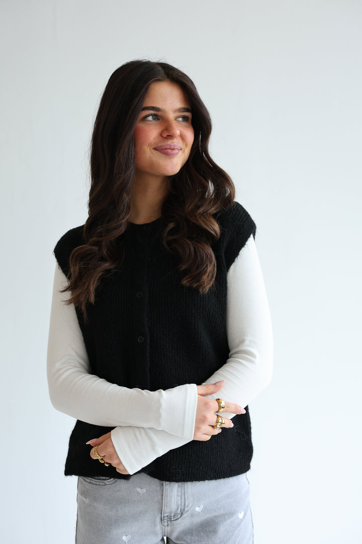 Einfarbige Weste Jolina