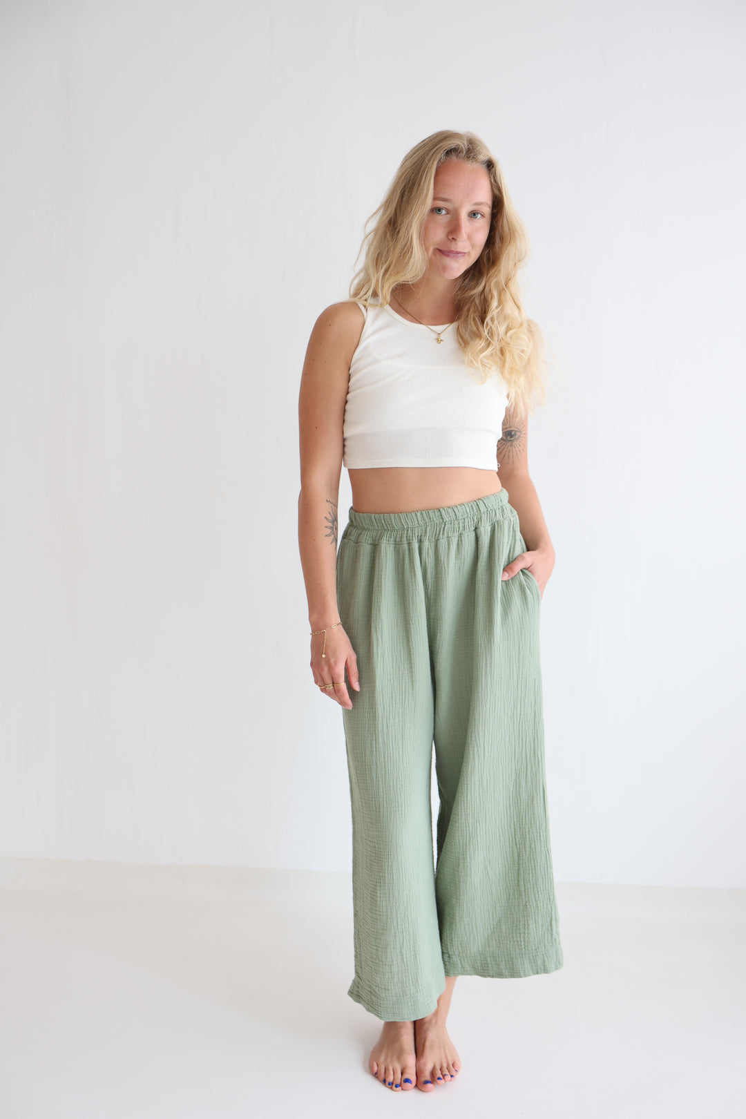 Casual Musselin Pants Petite