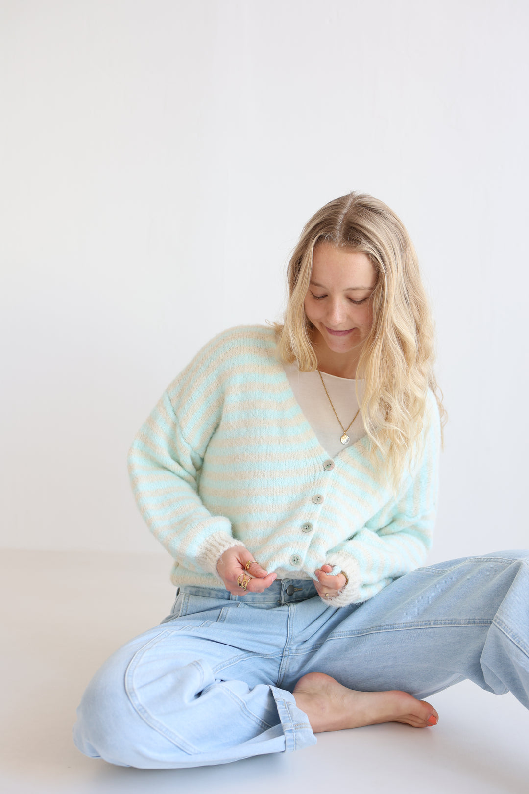 Gestreifter Cardigan Cosima