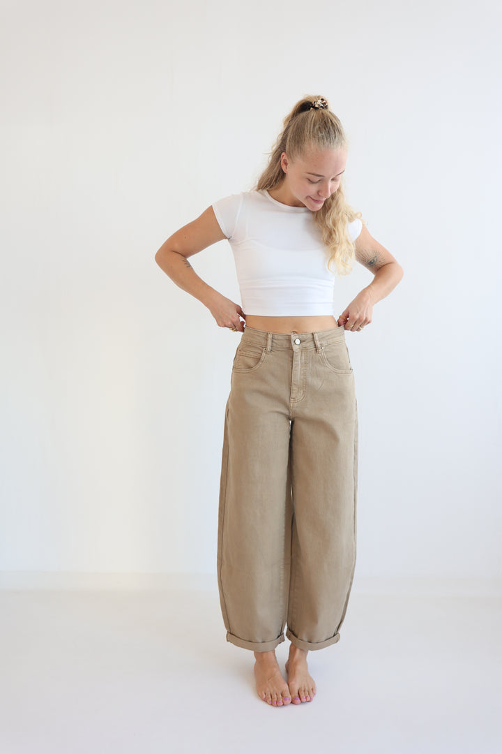 Hazelnut Haze Ballon Jeans