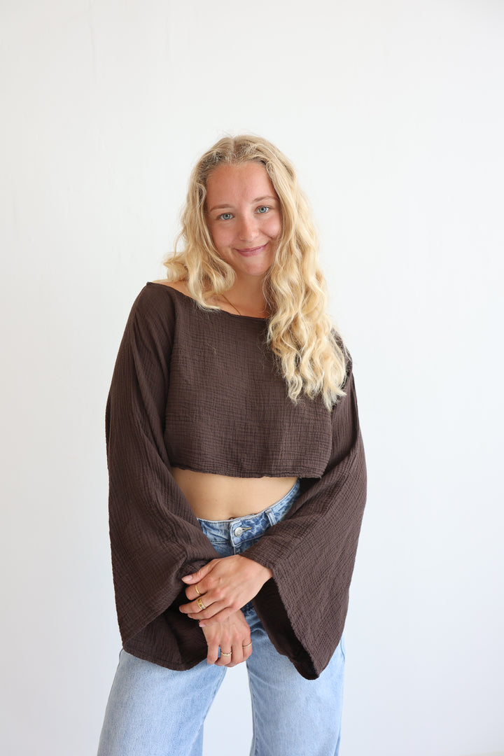 Off-Shoulder Musselinshirt Liz