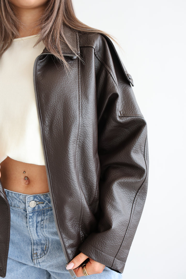 Oversize Bikerjacke Milano