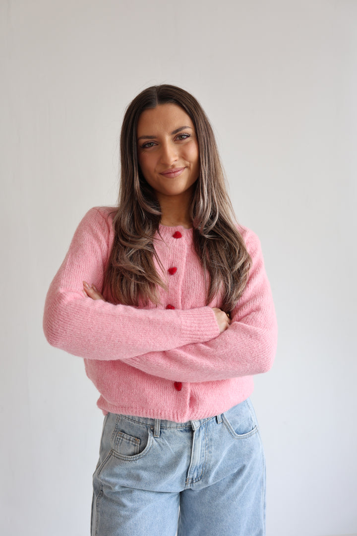 Cardigan Heart Button