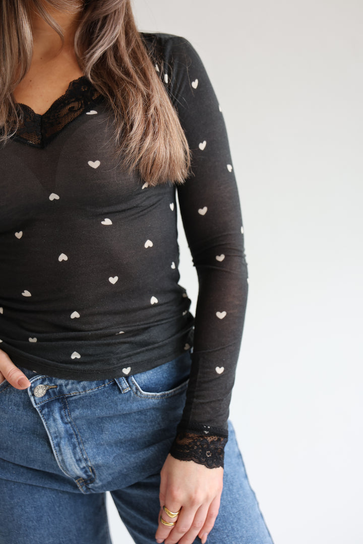 Cashmere Longsleeve Hearts