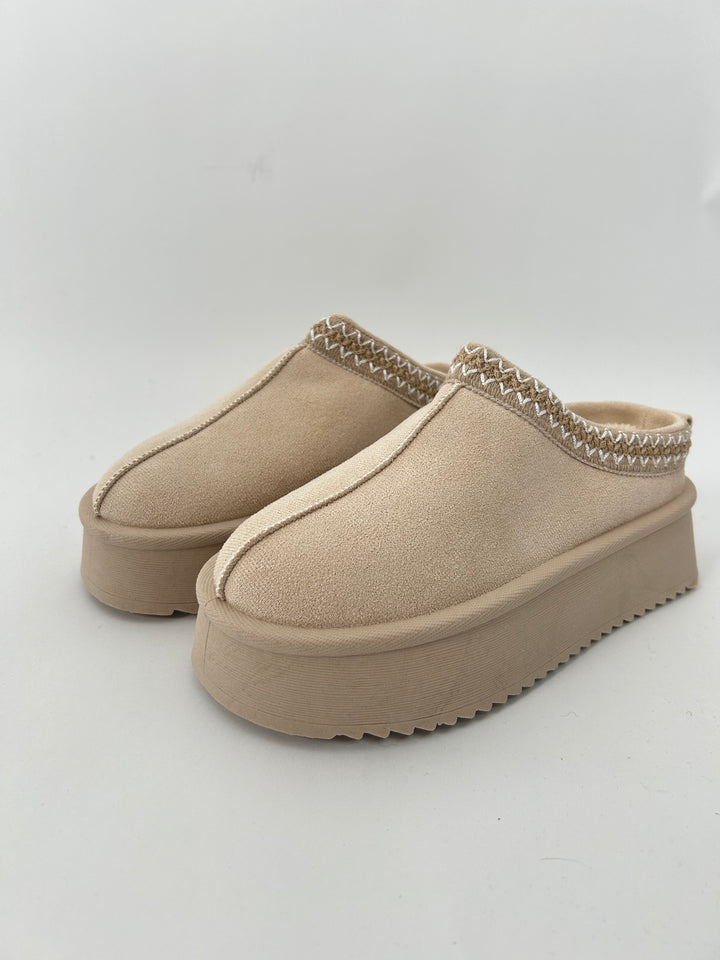 PLATEAU SLIPPER GR.37 CREME (B-WARE)