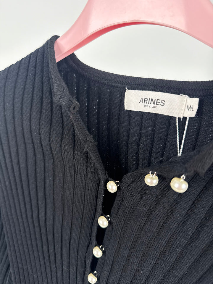 PEARL LINE CARDIGAN SCHWARZ GR. M/L (B-WARE)