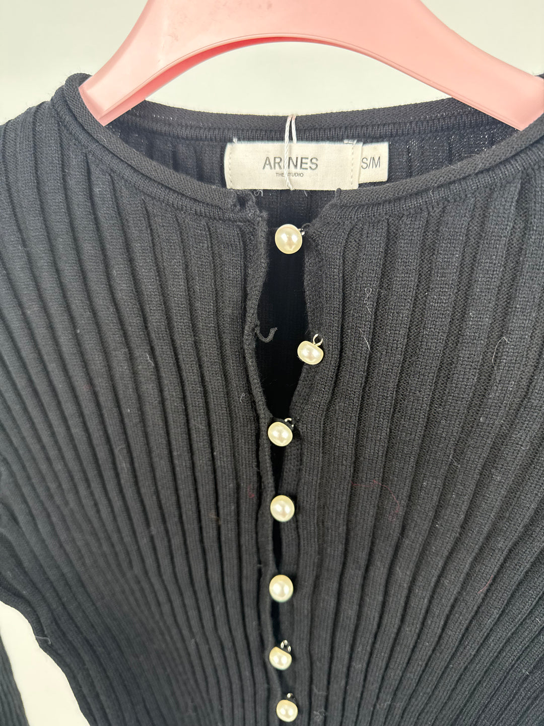 PEARL LINE CARDIGAN SCHWARZ GR. S/M (B-WARE)
