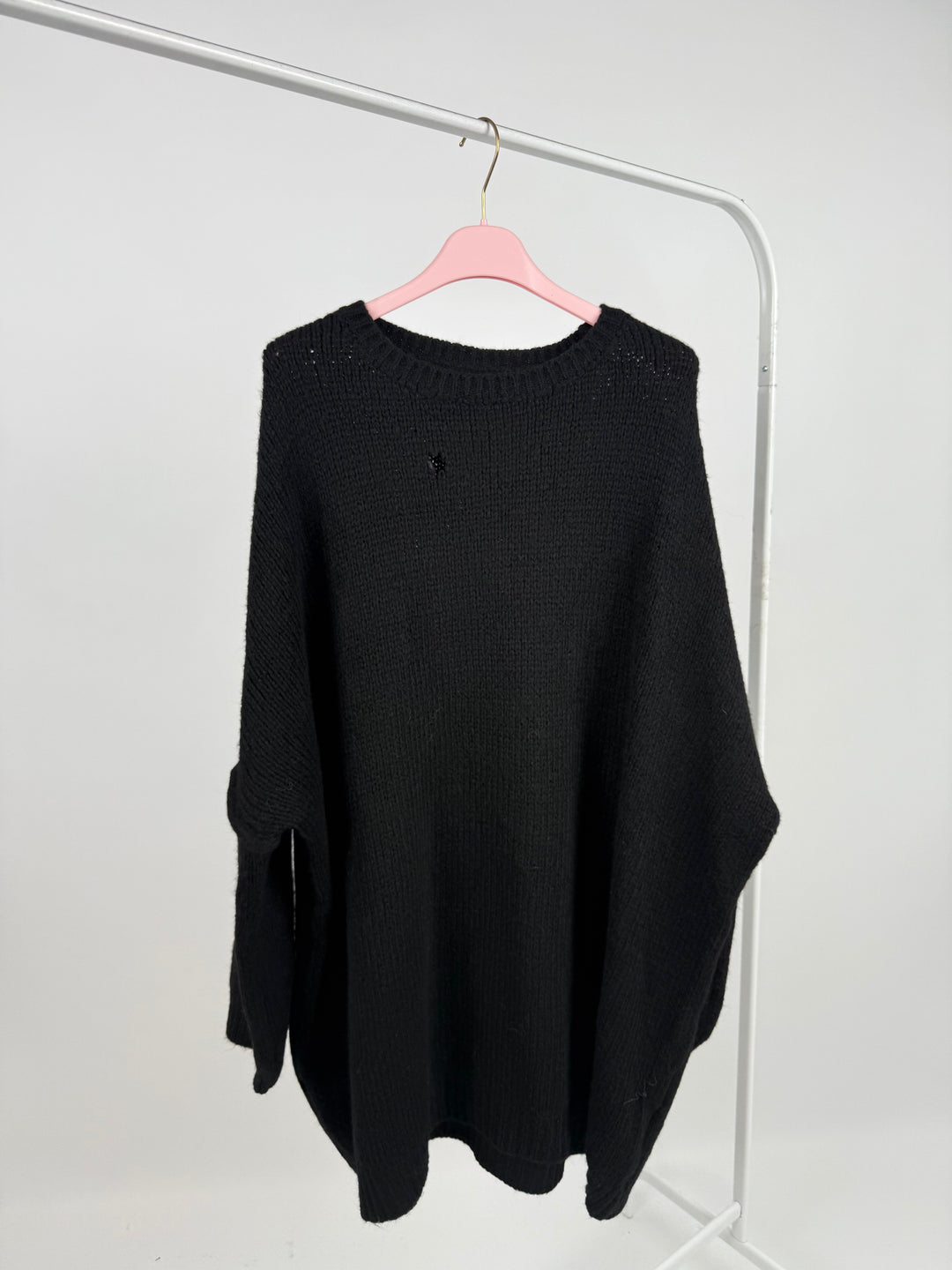 LANGER OVERSIZE PULLOVER MARY SCHWARZ (B-WARE)