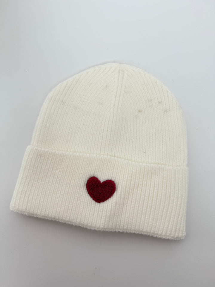 MÜTZE LOVE WEISS (B-WARE)