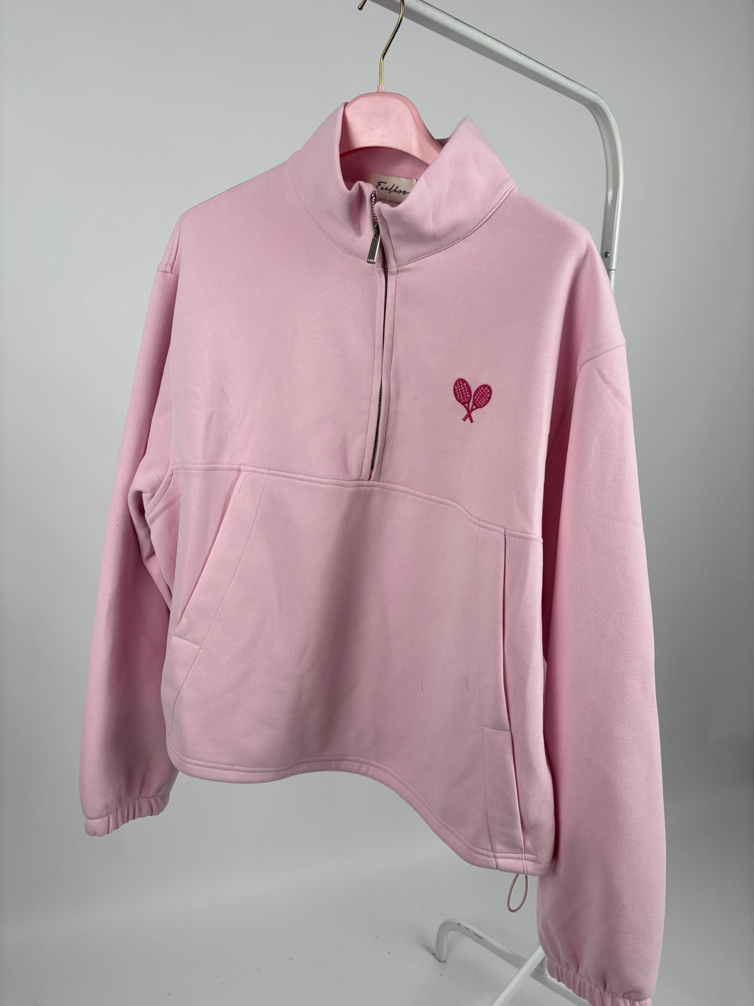 ZIP-SWEATER TENNIS RACKET ROSA (B-WARE)
