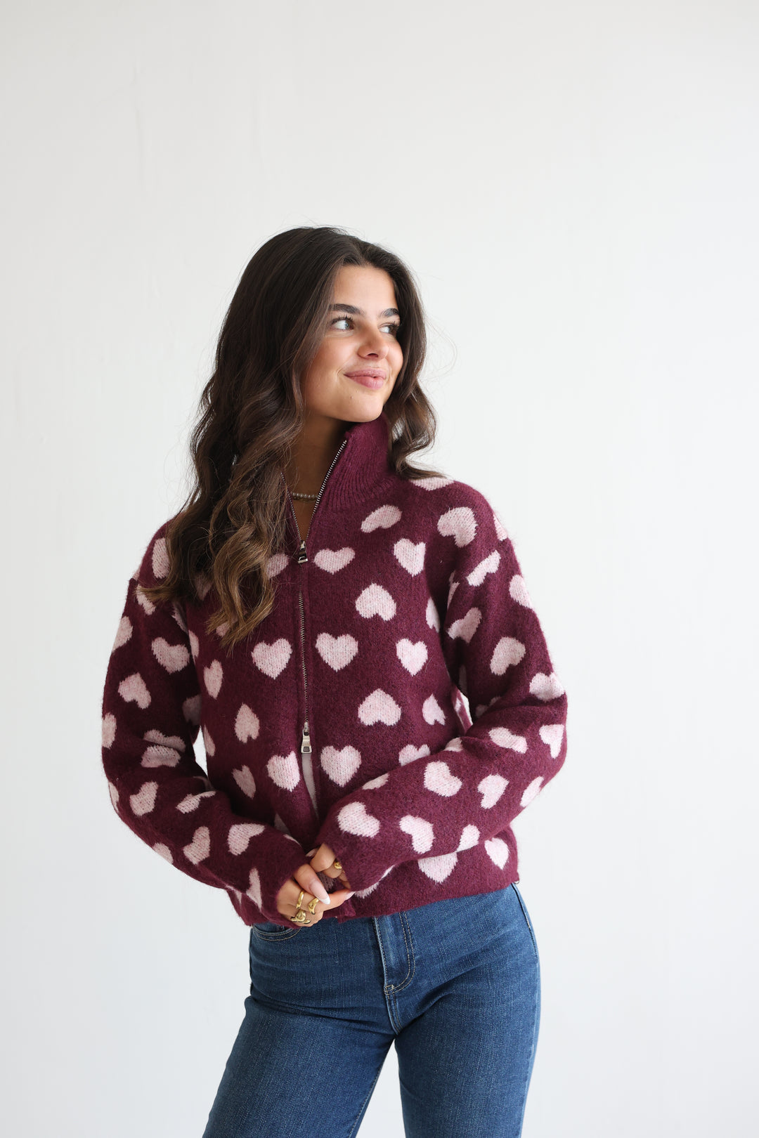 Heartbound Half-Zip Sweater