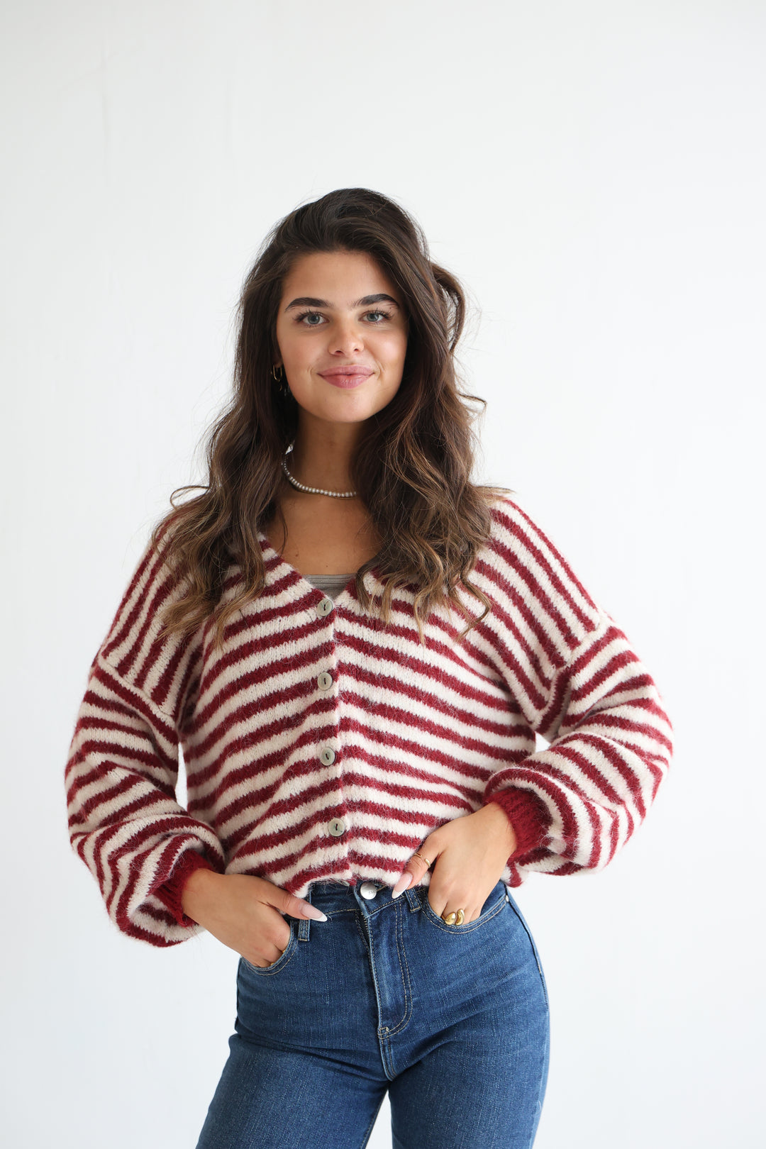 Gestreifter Cardigan Cosima