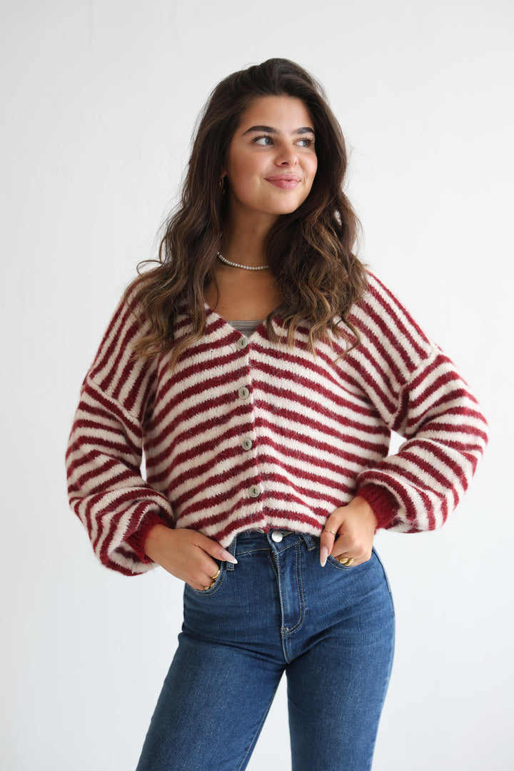 Gestreifter Cardigan Cosima