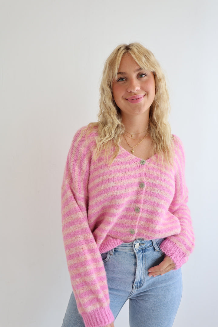 Gestreifter Cardigan Cosima