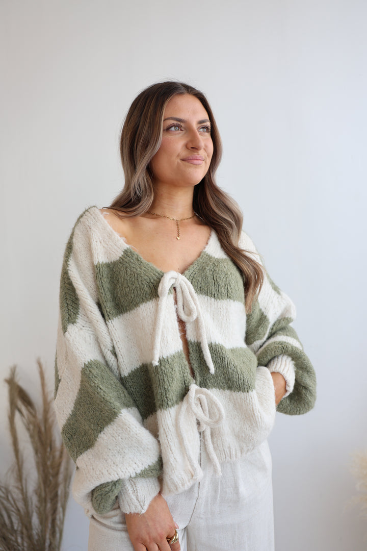 Gestreifter Cardigan Luana