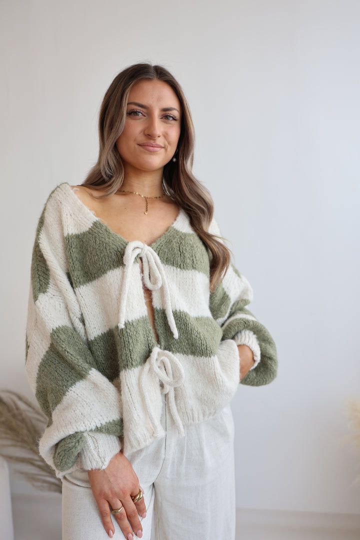 Gestreifter Cardigan Luana