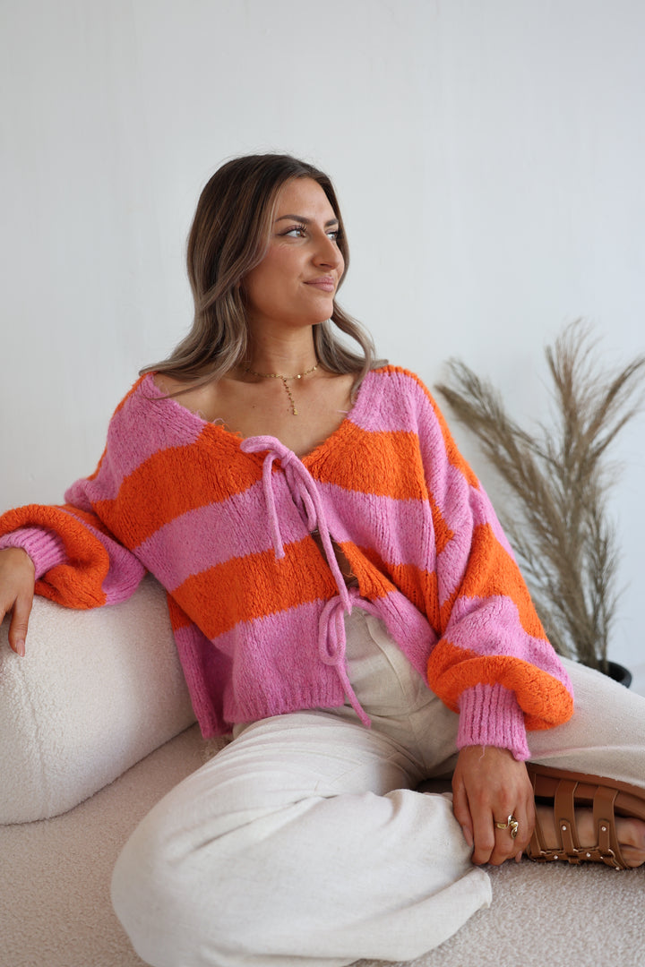 Gestreifter Cardigan Luana