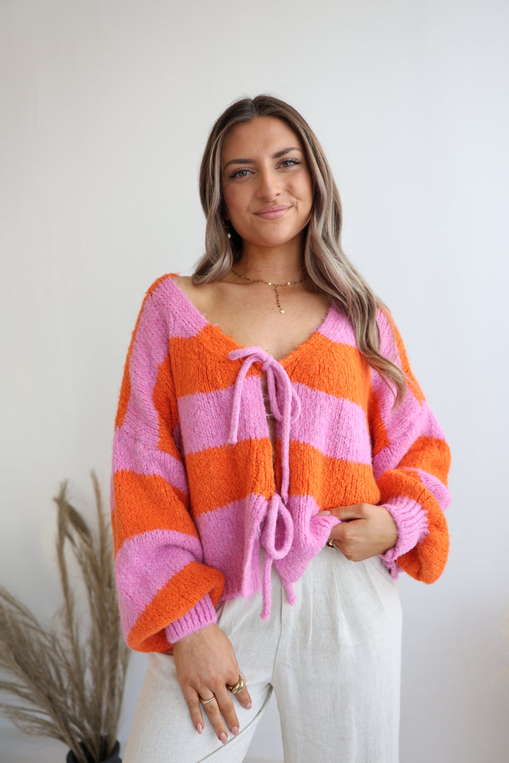 Gestreifter Cardigan Luana