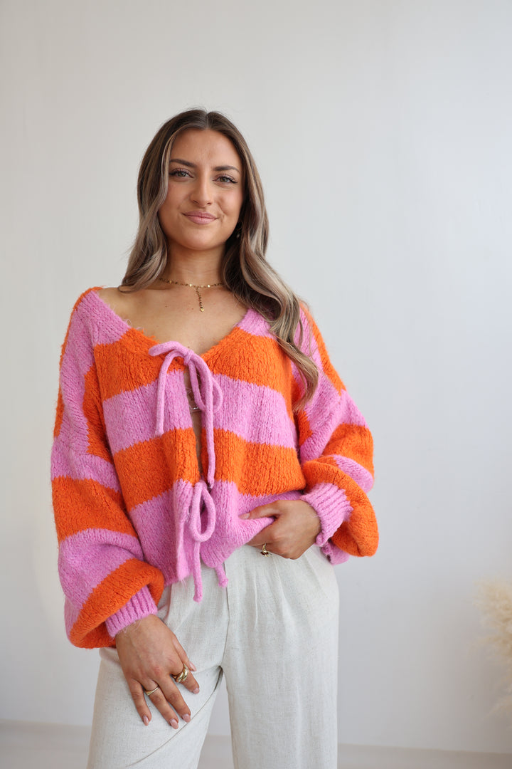 Gestreifter Cardigan Luana