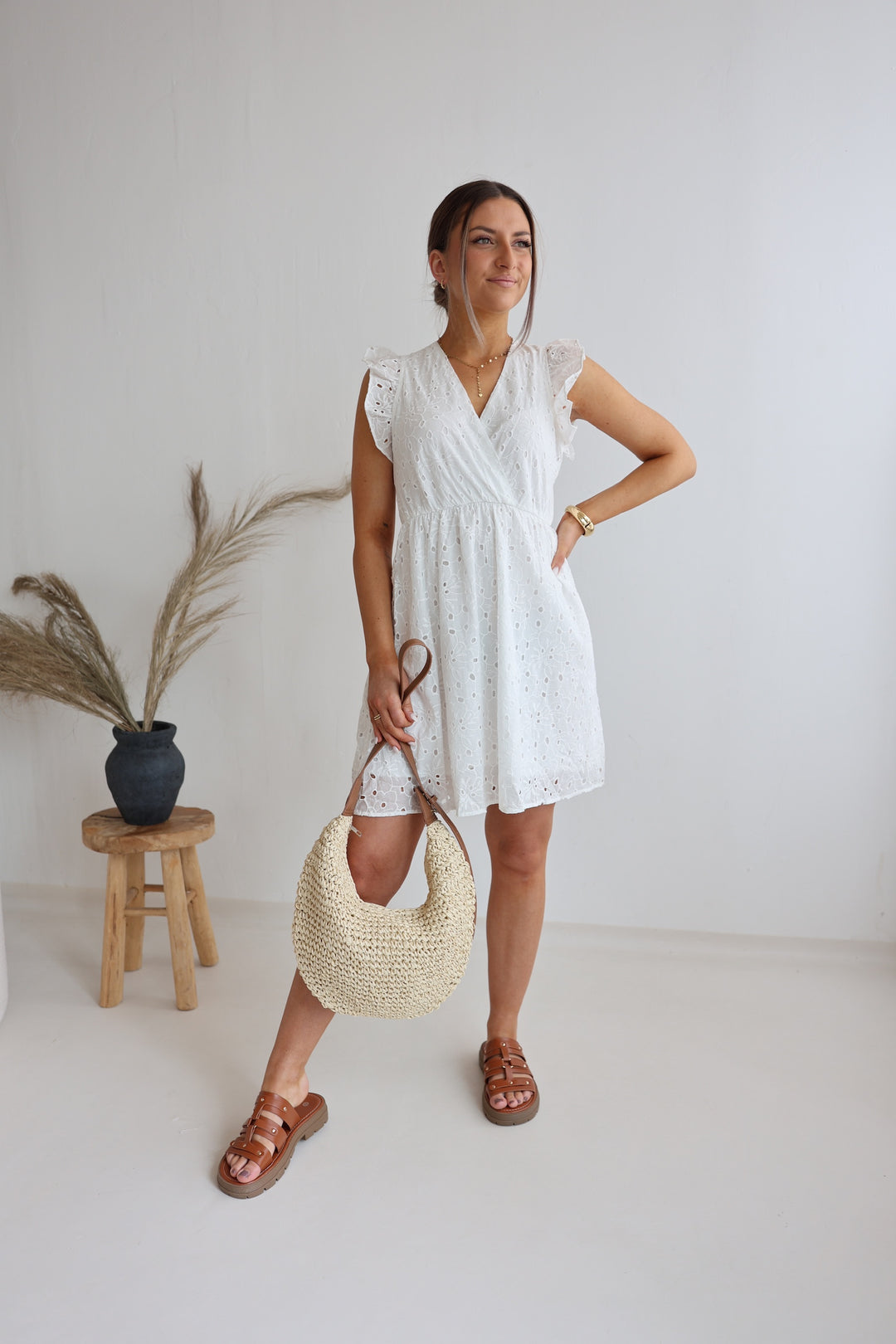 Sommerkleid mit Lochstickerei Nushka
