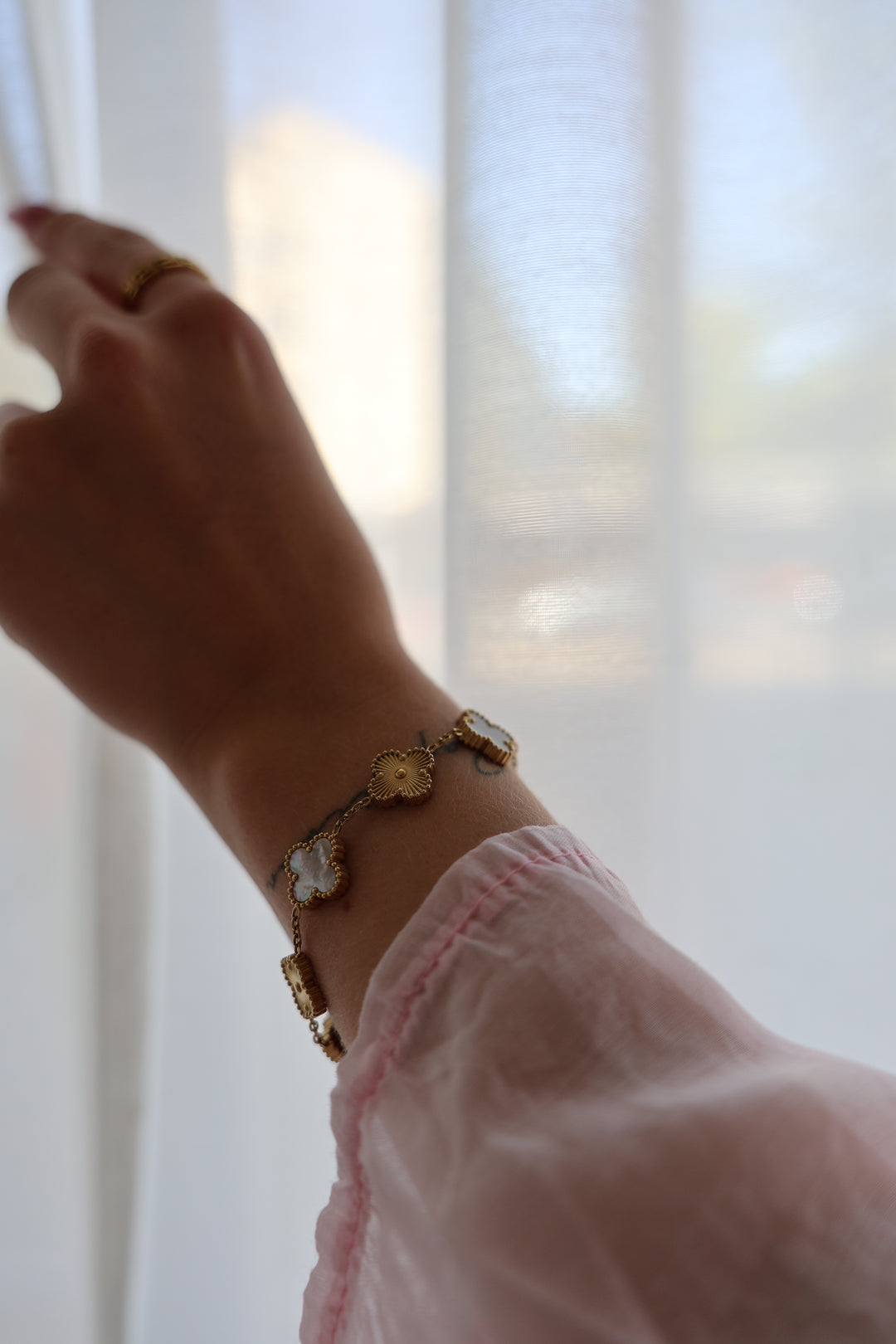 Armband Big Golden Clover