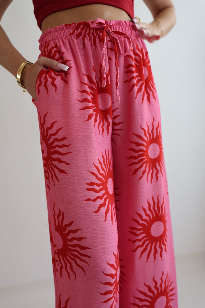 Lockere Hose aus Viskose Velvet Sun