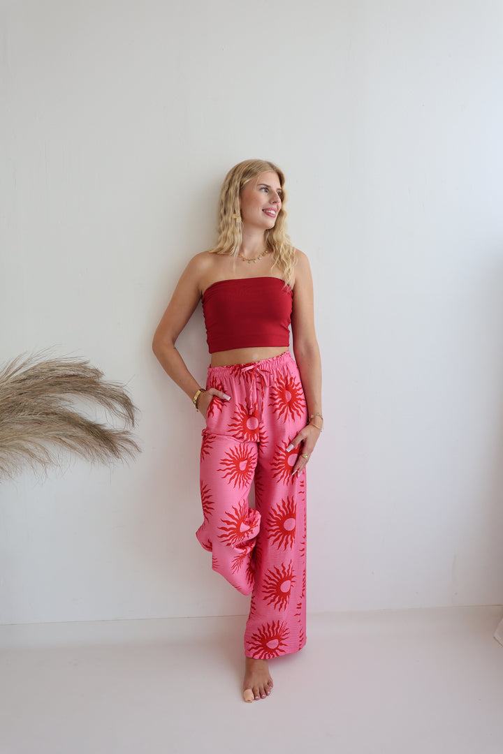 Lockere Hose aus Viskose Velvet Sun