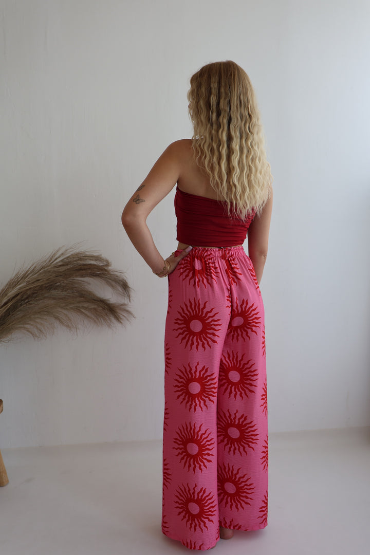 Lockere Hose aus Viskose Velvet Sun