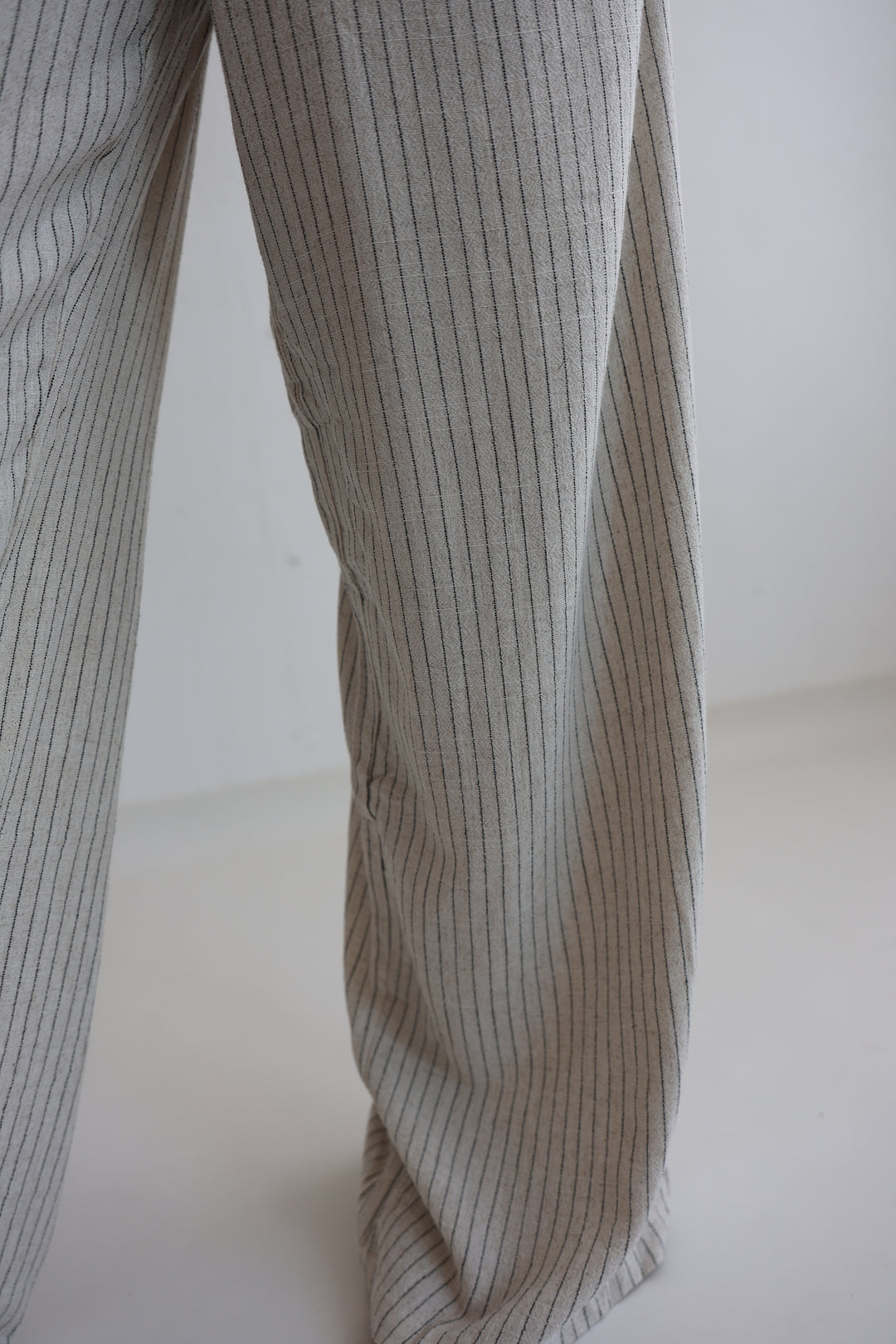 Gestreifte Leinenhose Liliana
