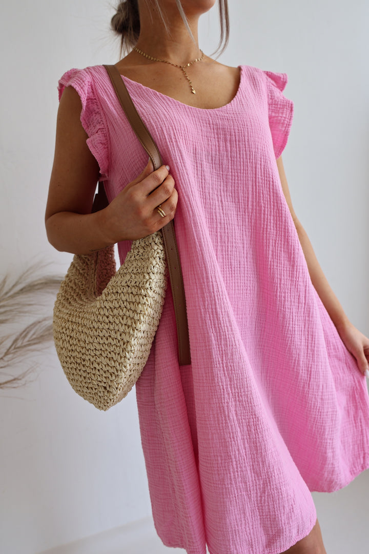 Minikleid aus Musselin Mariella