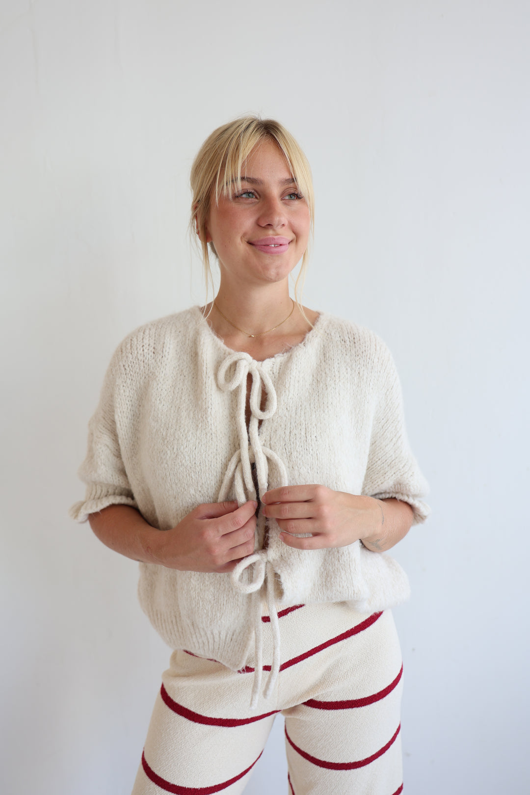 Cardigan mit Schleifen Lilly (3/4-Arm)