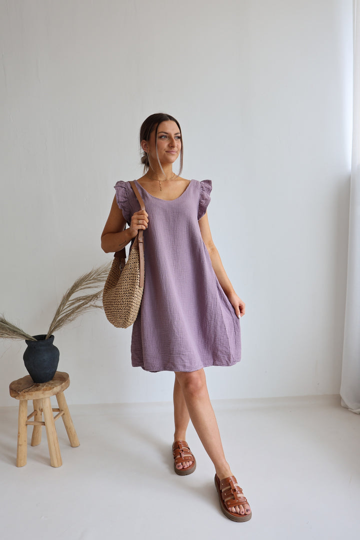 Minikleid aus Musselin Mariella