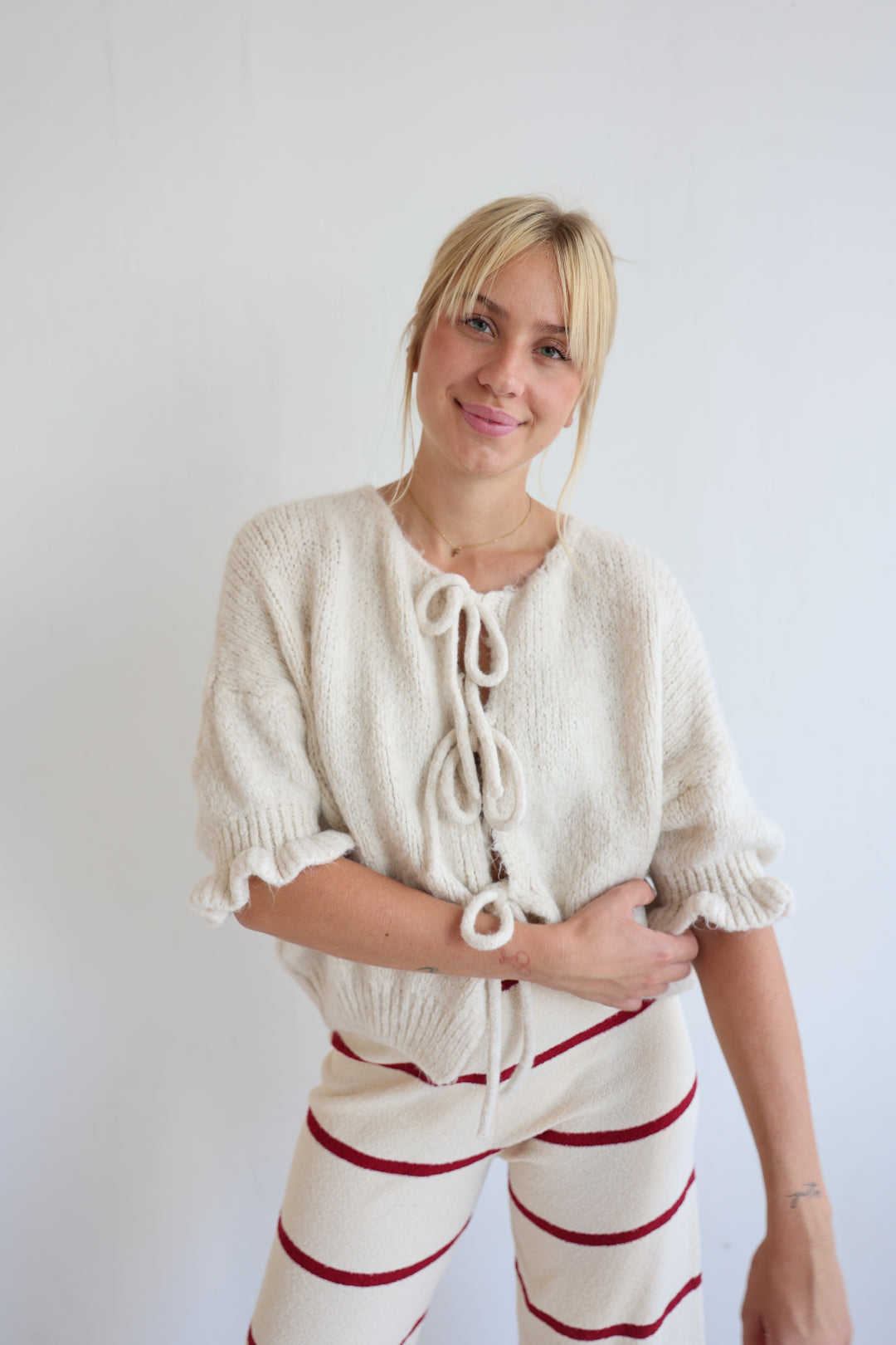 Cardigan mit Schleifen Lilly (3/4-Arm)