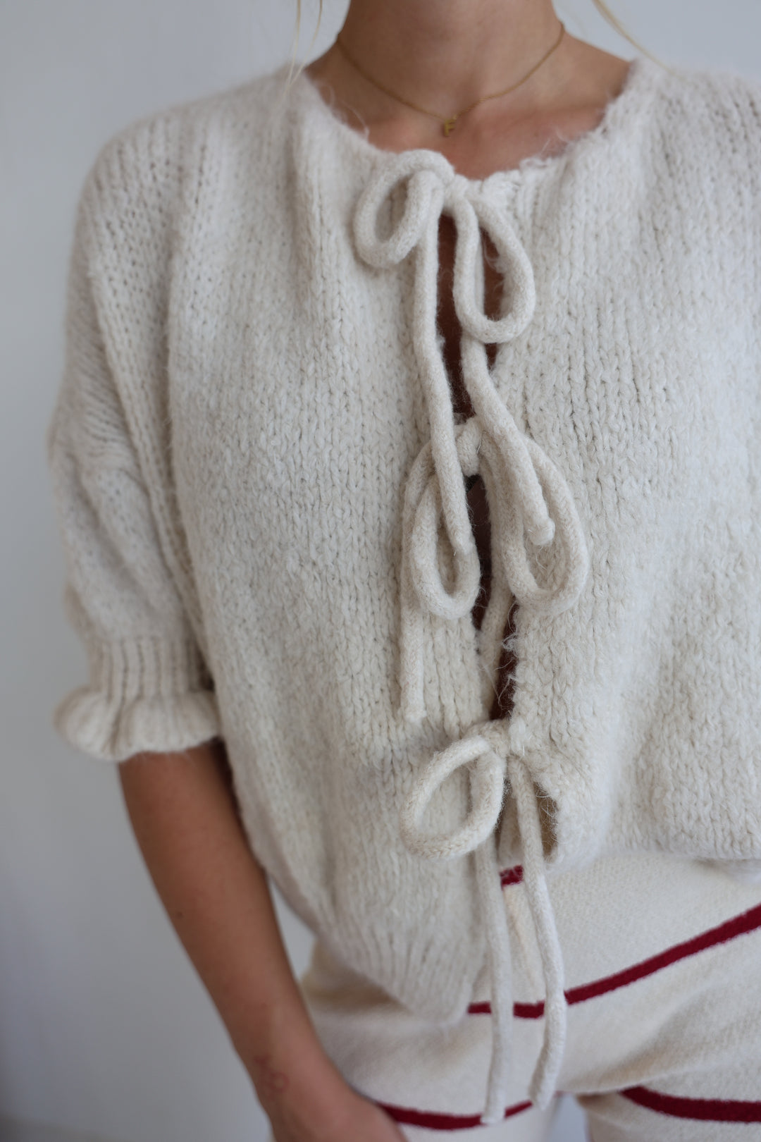 Cardigan mit Schleifen Lilly (3/4-Arm)