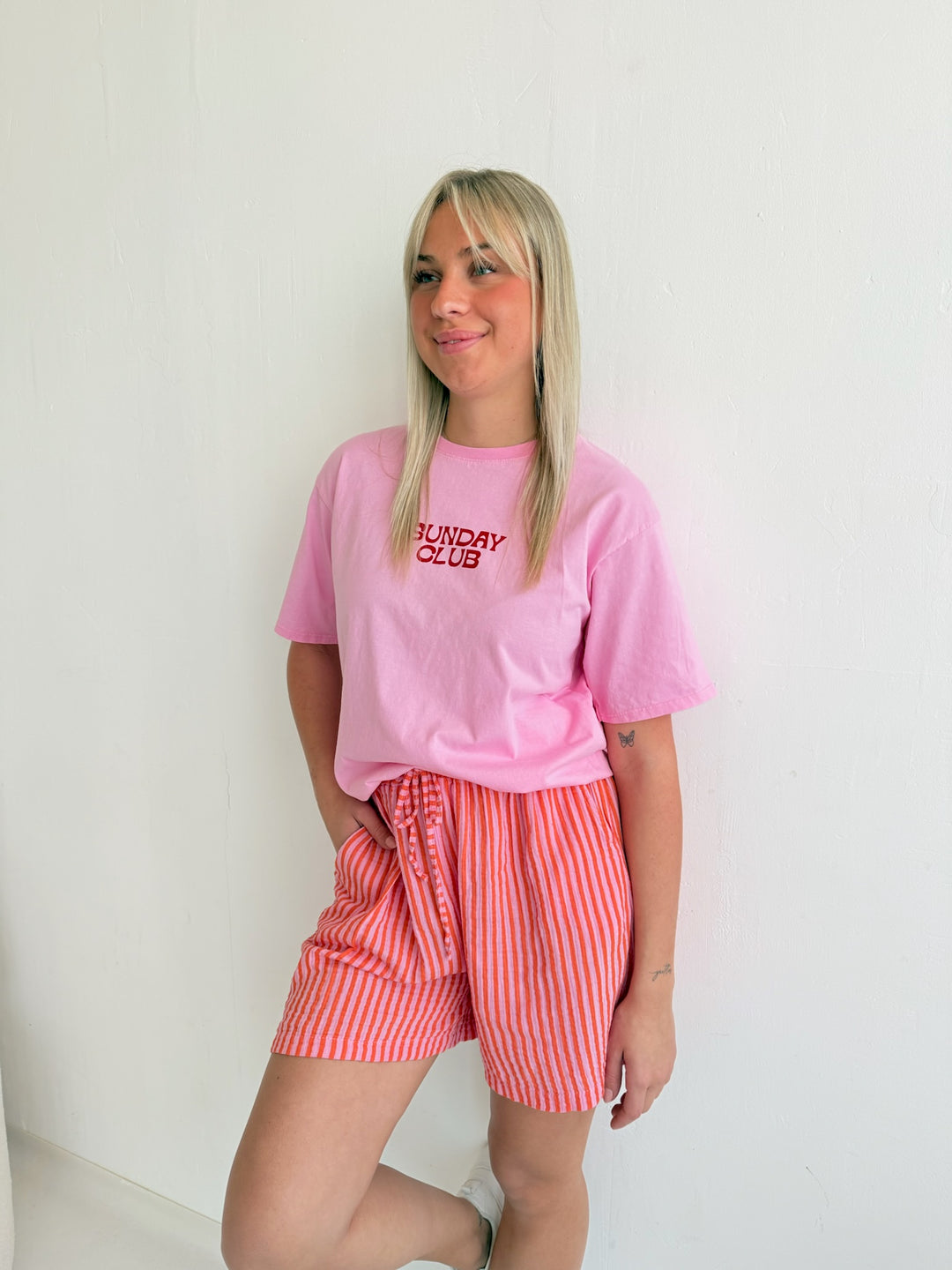 Gestreifte Musselinshorts Wide Stripes