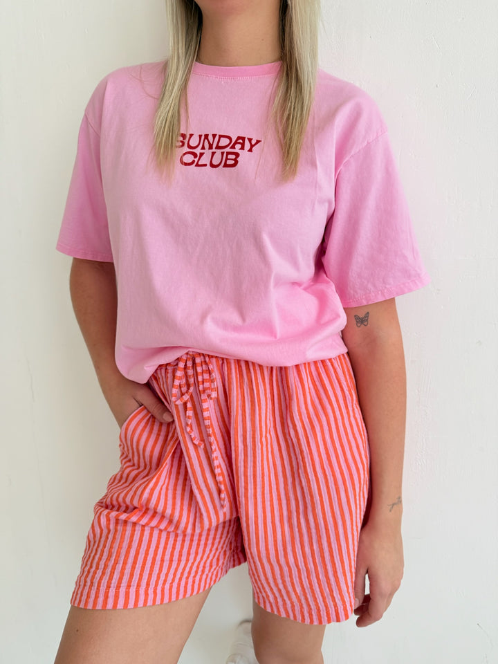 Gestreifte Musselinshorts Wide Stripes