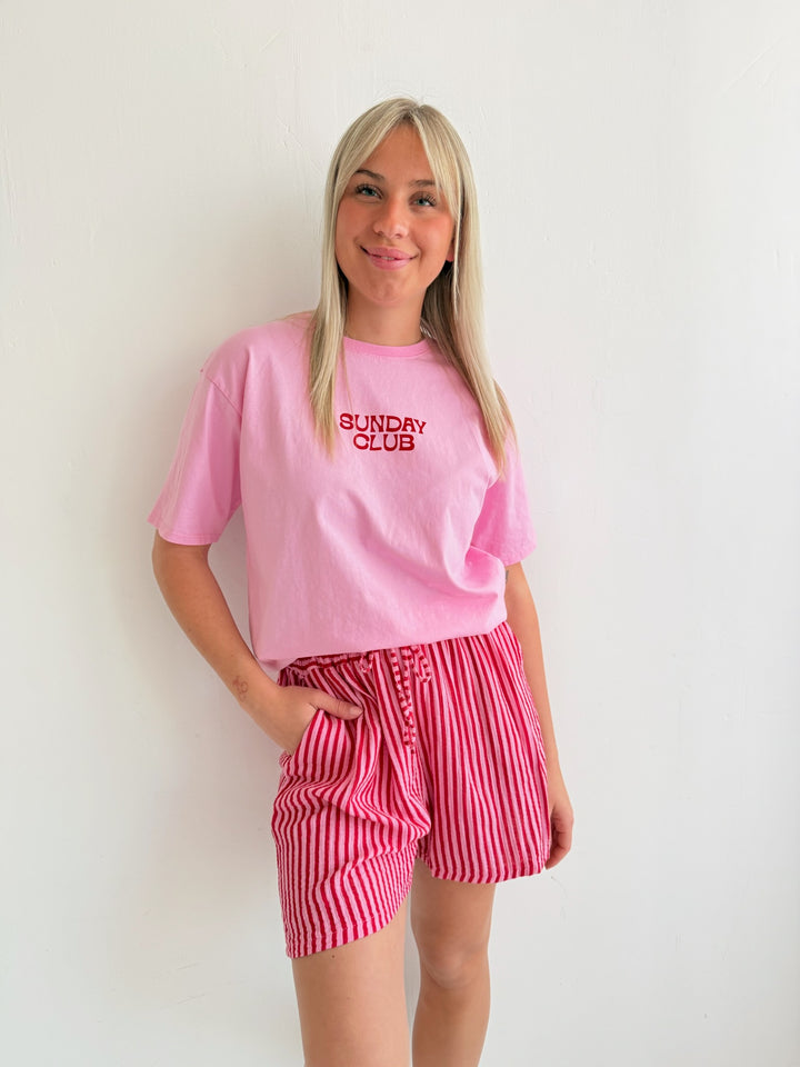Gestreifte Musselinshorts Wide Stripes