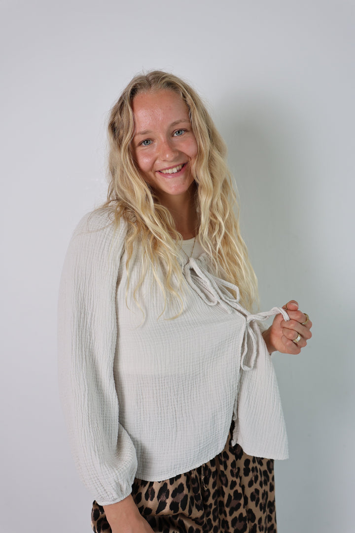 Musselinbluse mit Schleifen Milena